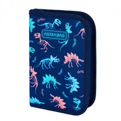 Единичен несесер, Astra, Без аксесоари ASTRABAG Динозаври, AC1, 20 х 14 х 3,5 см
