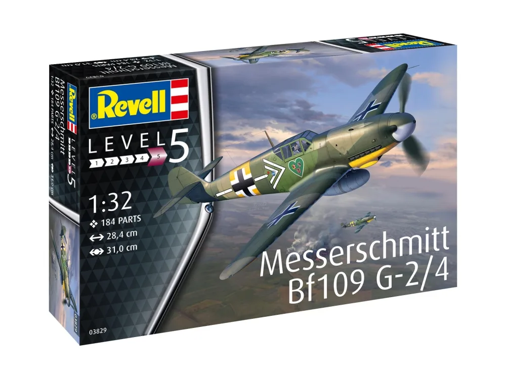 Сглобяем модел, Revell, Немски изтребител Messerschmitt Bf109G-2/4, 184 части