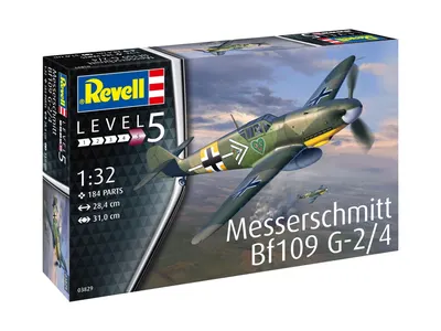Сглобяем модел, Revell, Немски изтребител Messerschmitt Bf109G-2/4, 184 части