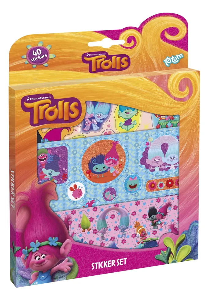 Комплект стикери, Totum, Trolls