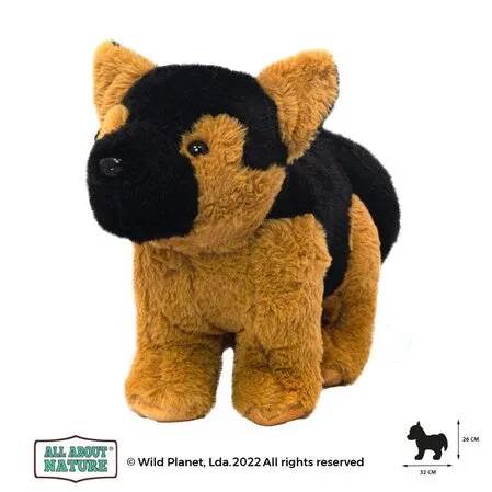 Плюшена играчка, Немска овчарка 25см. Wild Planet
