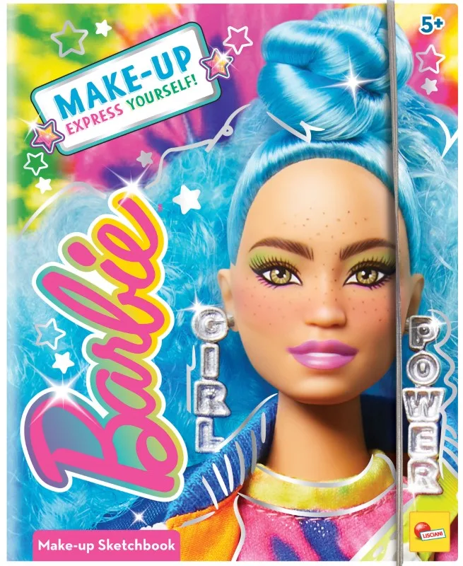 Творчески комплект, Lisciani, Barbie, Модна папка за гримиране
