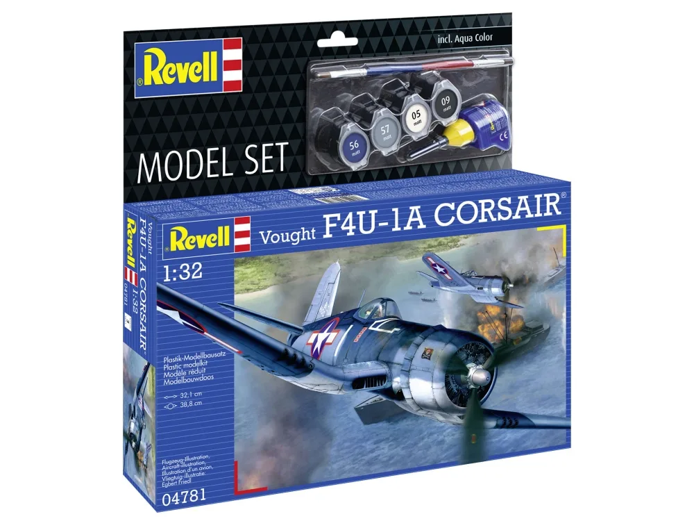 Сглобяем модел, Revell, Самолет Vought F4U-1A CORSAIR, 68 части