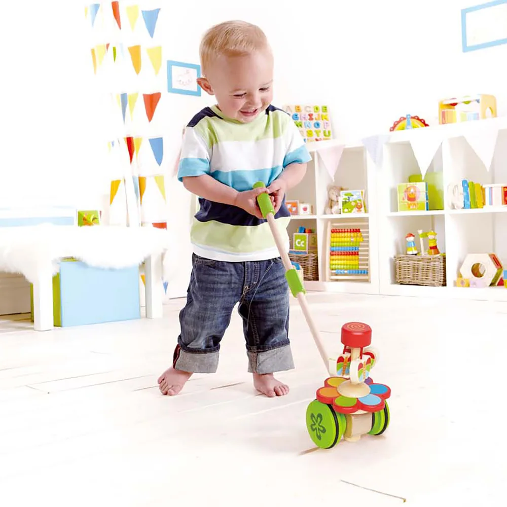 Дълга пръчка за бутане, Hape, Танцуваща пеперуда, 6.1 х 14.8 х 56.5 см