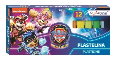 Комплект пластилин, St.Majewski, Paw Patrol, 12 цвята