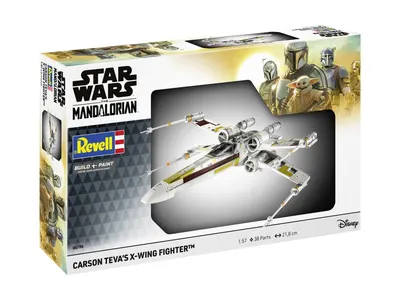 Сглобяем модел, Revell, Star Wars, Carson Teva's X-Wing Fighter: The Mandalorian, 38 части