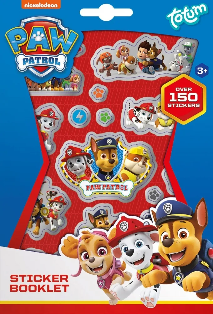 Комплект стикери с книжка, Paw Patrol, 150 броя