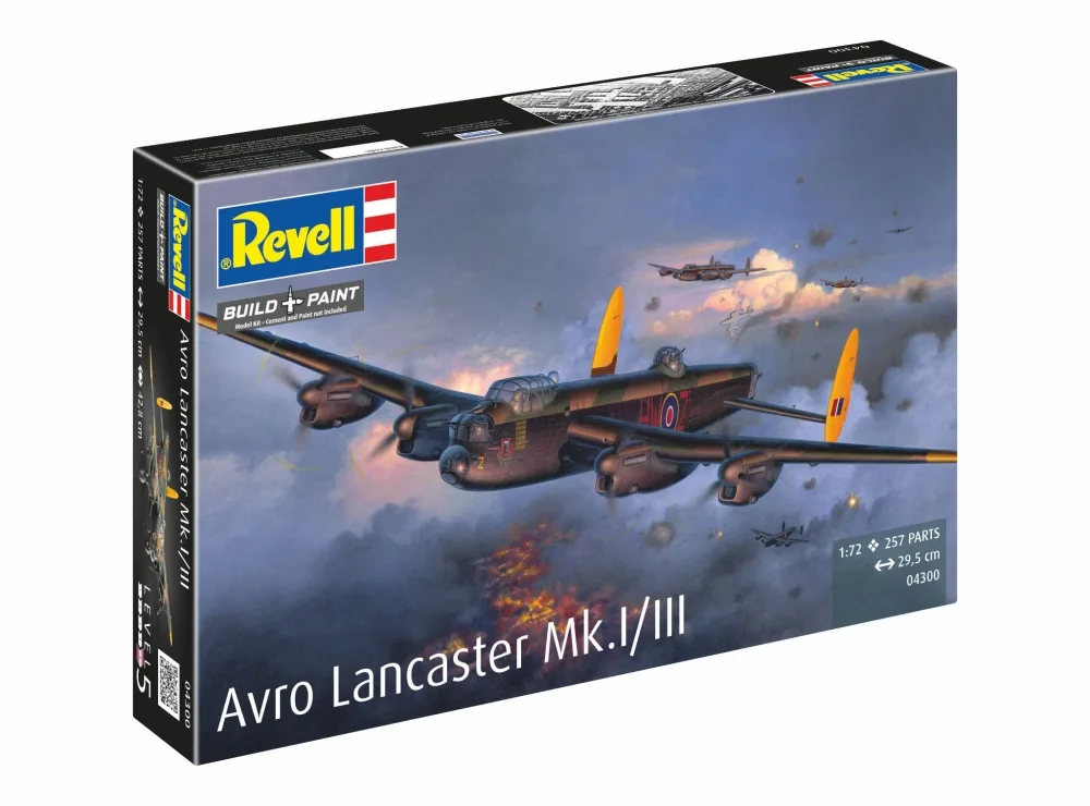 Сглобяем модел, Revell, Самолет Lancaster Mk.I-III, 257 части