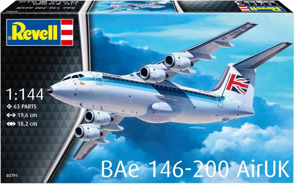 Сглобяем модел, Revell, Самолет BAe 146 (RJ85)