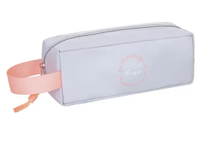 Ученически несесер, Kstationery, Mayfair, Neon Vibes, 22 x 8.5 x 5.5 cm, Сив