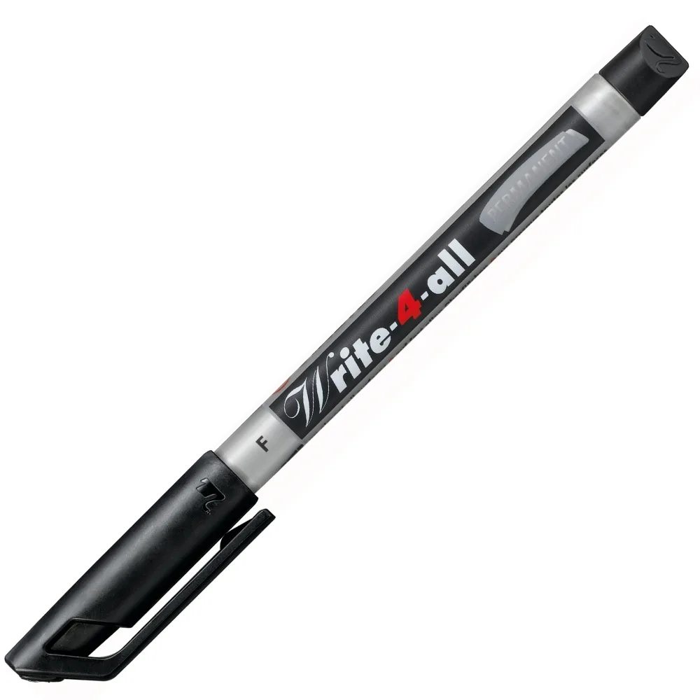 Перманентен маркер, Stabilo, Write-4-All, Фин писец F, Черен