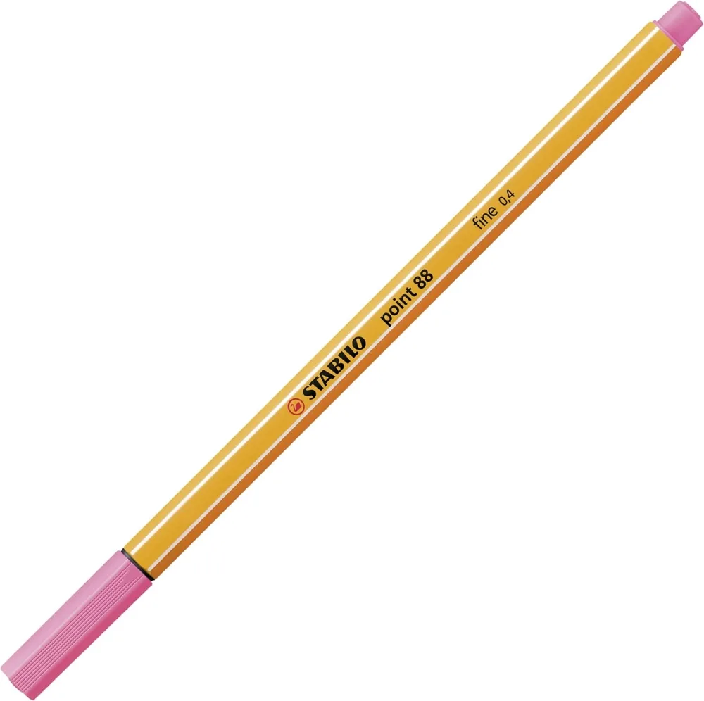Тънкописец, Stabilo, Point 88 fine 0.4, светло розово