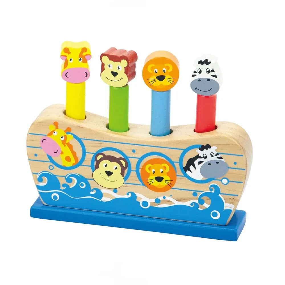 Дървена играчка - Корабче на НОЙ