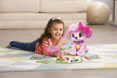 Интерактивна играчка, Vtech, Leap Frog, Сензорна играчка кученце, Розово