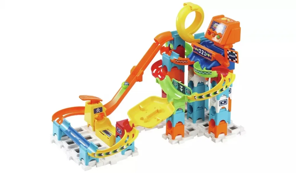 Комплект за игра, Vtech, Цветна писта с топчета, Бърза писта, 78 части