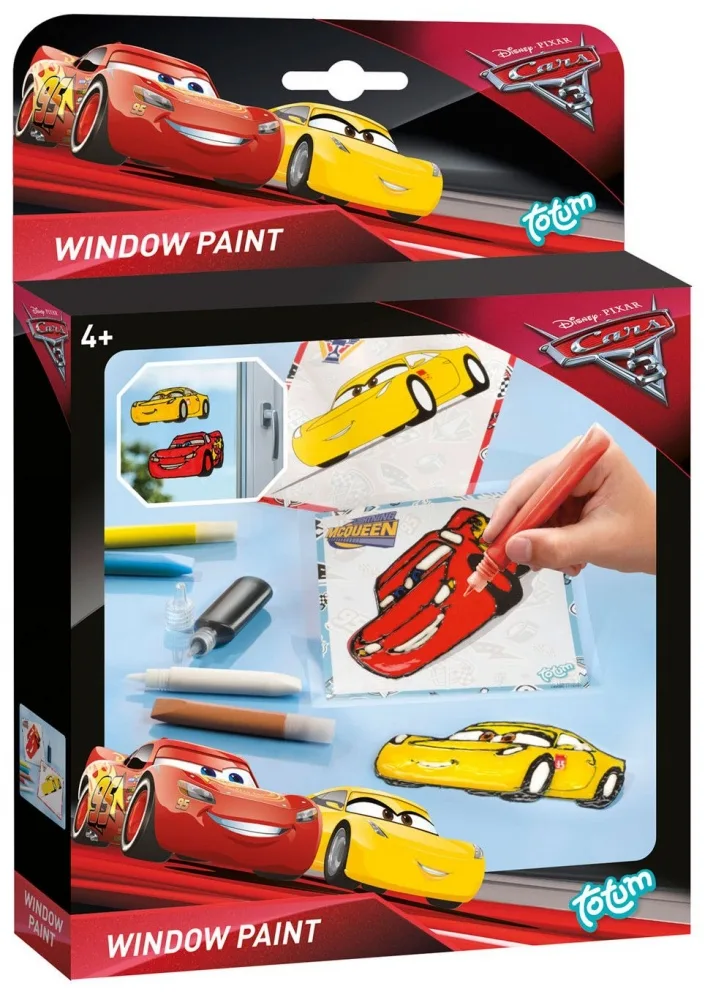 Творчески комплект, Totum, Cars 3, Направи сам стикери за стъкло