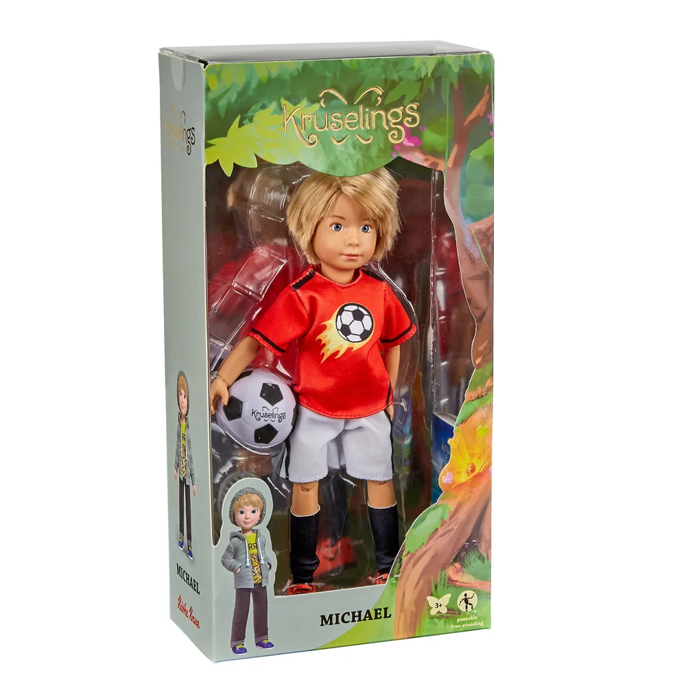 Кукла с аксесоари, Kuselings Doll, Майкъл Футболист, 29 см
