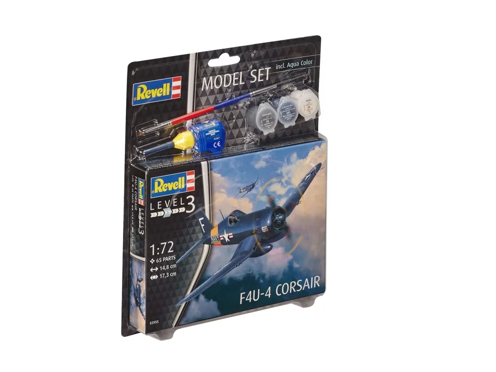 Сглобяем модел, Revell, Самолет F4U-4 Corsair, 65 части