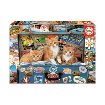 Котенца на път - пъзел 200 части