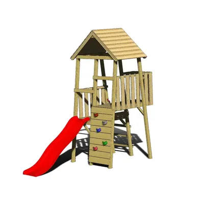 Junior Activity Tower с пързалка 90см