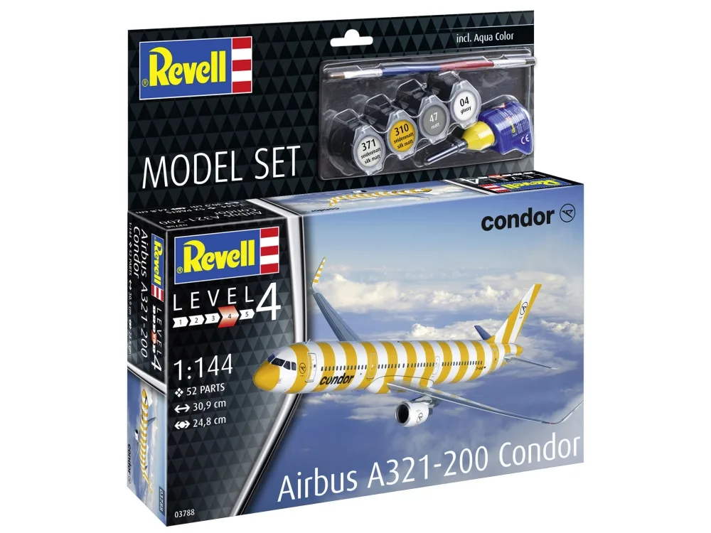 Сглобяем модел, Revell, Самолет Airbus A321-200 Condor, 52 части