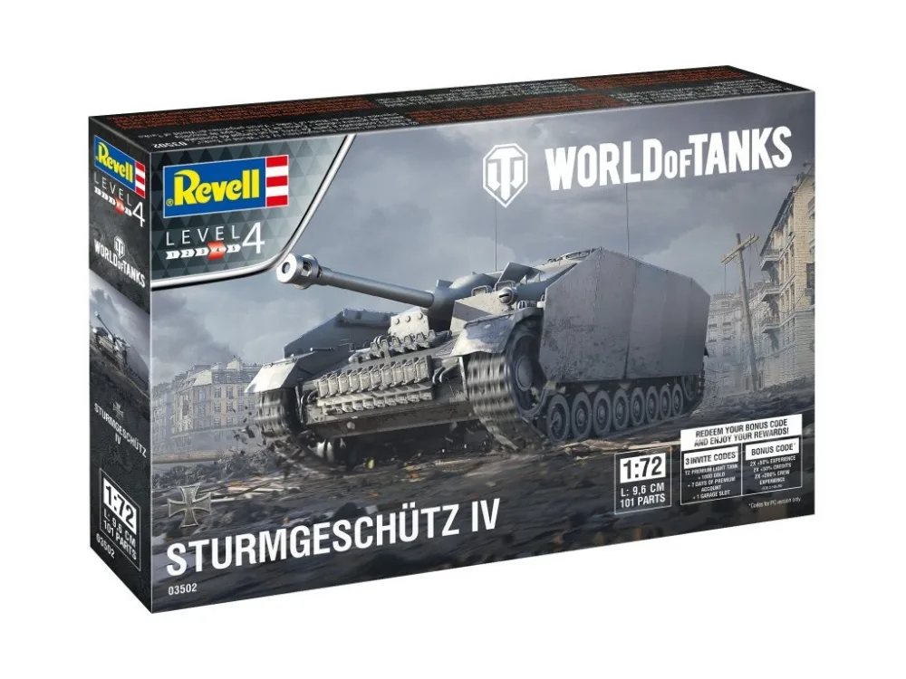 Сглобяем модел, Revell, World of Tanks, Sturmgeschütz IV, 101 части