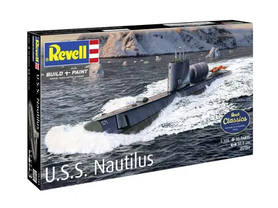 Сглобяем модел, Revell, Атомна подводница U.S.S. Nautilus, 30 части