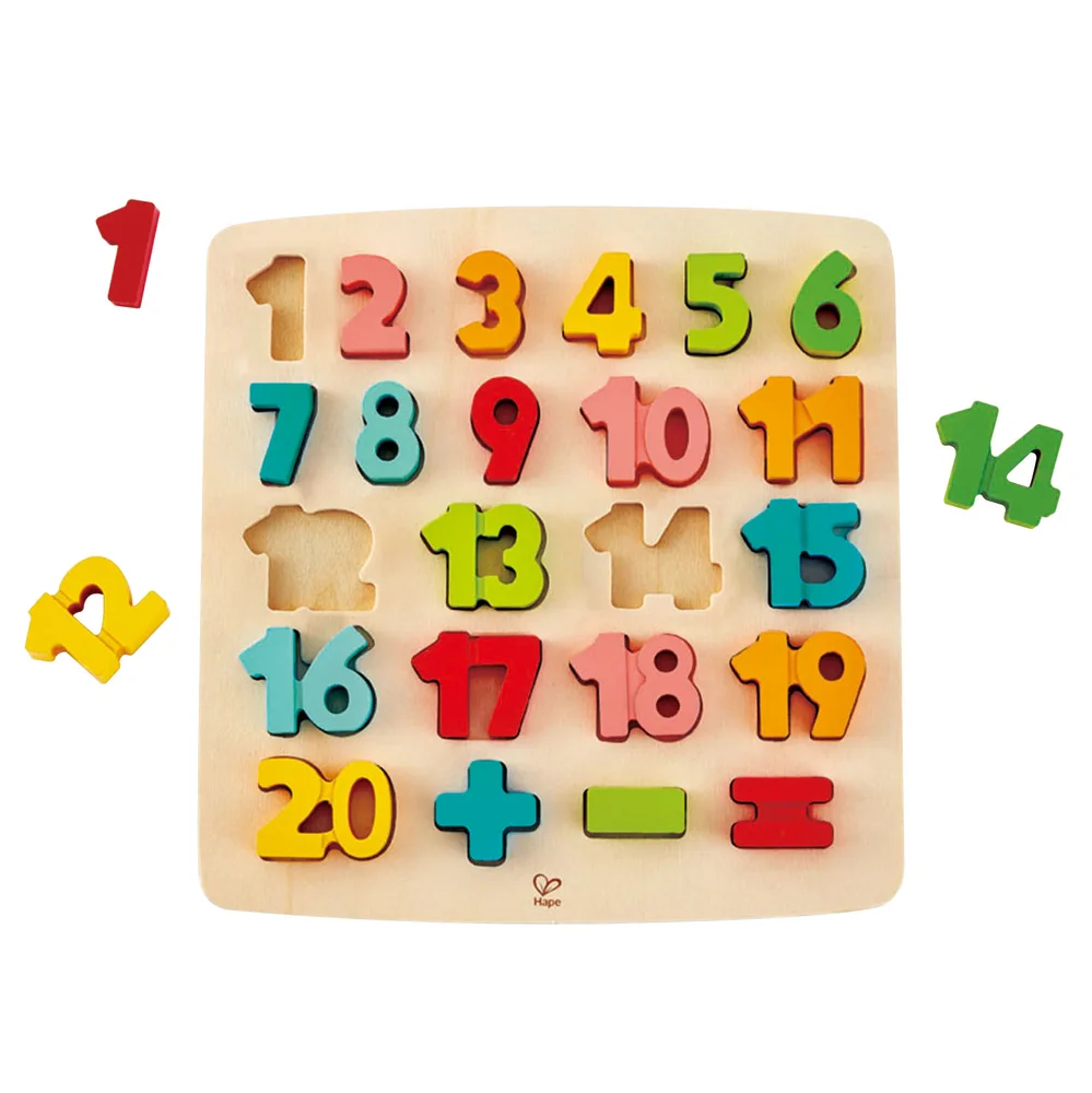 Дървен пъзел, Hape, Числа