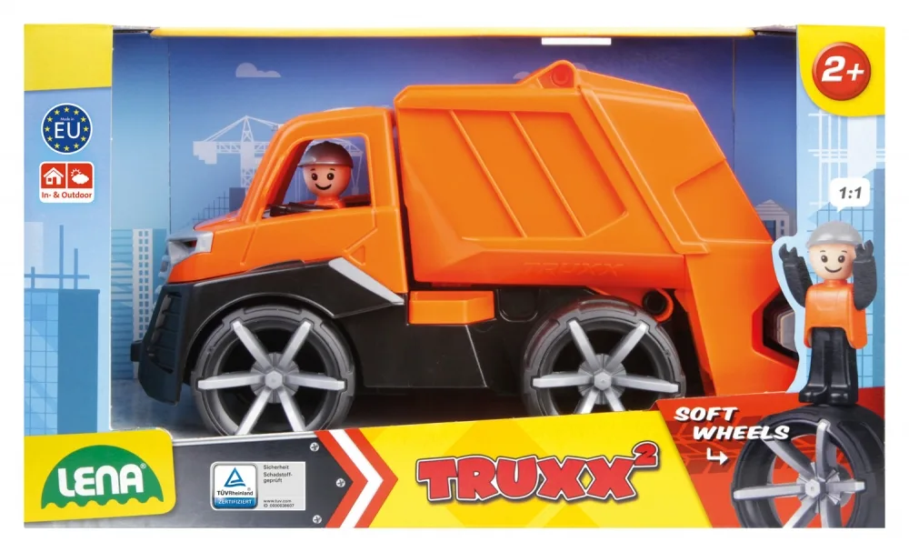 Количка за игра, Lena, Камион за боклук, Truxx² 30 см