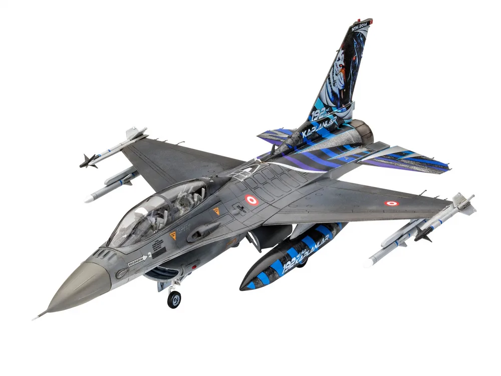 Сглобяем модел, Revell, Изтребител Lockheed Martin F-16D Tigermeet 2014, 130 части