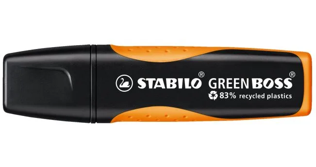 Текст маркер, Stabilo, Green Boss, Оранжев