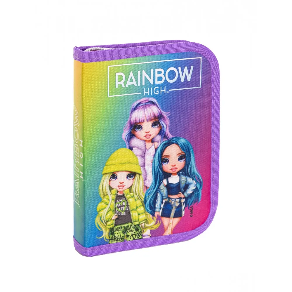 Ученически несесер, Astra, AC120, Rainbow High, Сребърен стил, Без аксесоари, 20 x 14 x 3.5 см