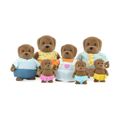 Комплект фигурки, Battat, Li'l Woodzeez, Голямо семейство кученца