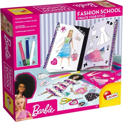 Креативен комплект, Lisciani, Barbie, Модно училище