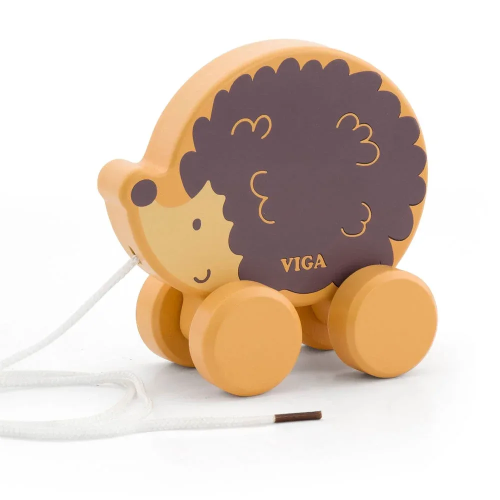 Дървена играчка за дърпане - Таралеж Polar B