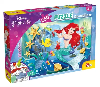 Пъзел, Lisciani, Disney Princess, Ариел, Двулицев пъзел 250 части