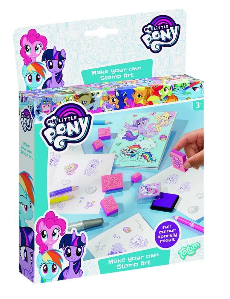 Творчески комплект, Totum, My Little Pony, Декорирай сам с печати, 18 части