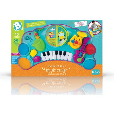 Интерактивна играчка, Infantino, B Kids, 10 в 1 Музикален център, Син