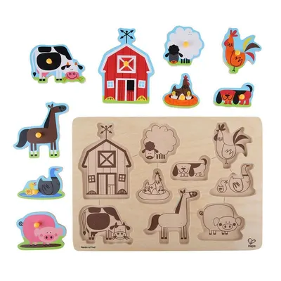 Дървен пъзел, Hape, Домашни животни
