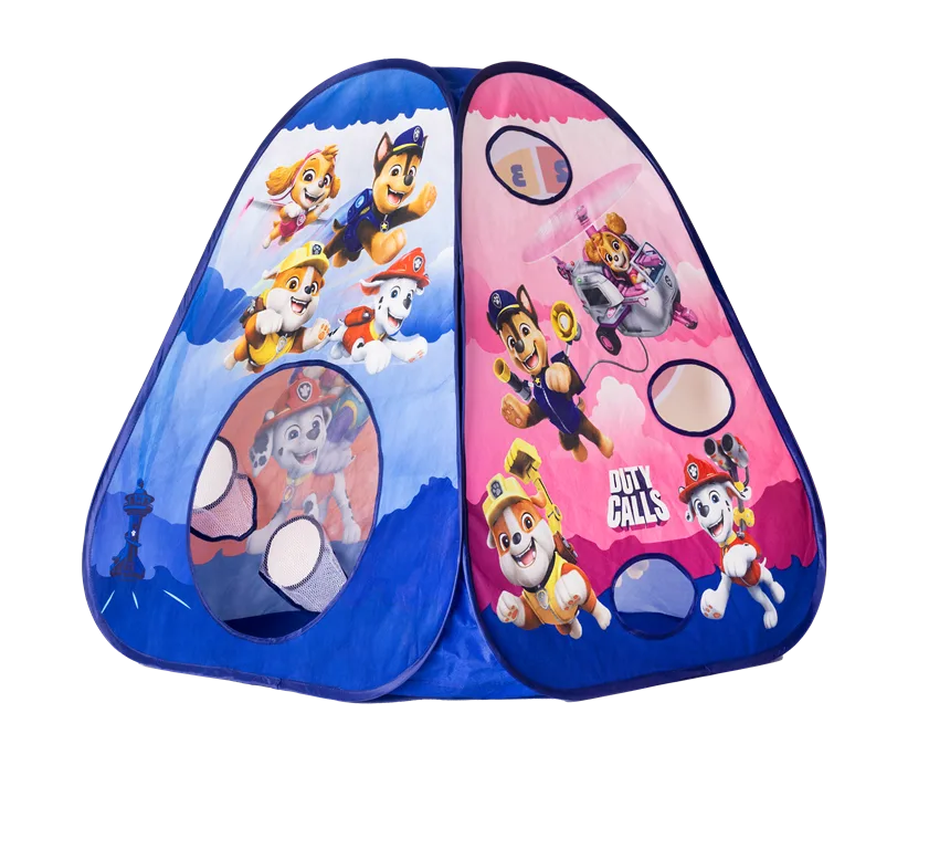 PAW PATROL Детска палатка с игри 3 в 1