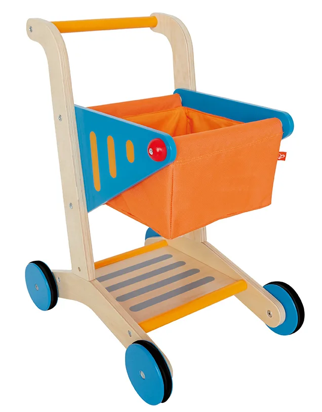 Дървена играчка, Hape, Количка за пазар