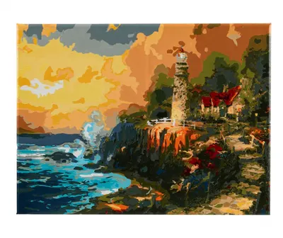 Творчески комплект, Craft Buddy, Рисуване по номера, Светлината на спокойствието, 30 х 40 см