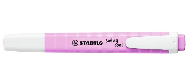 Текст маркер, Stabilo, Swing Cool Pastel, Светло цикламен