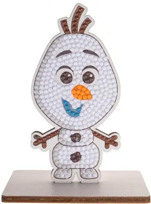 Комплект за диамантена бродерия, Craft Buddy, Crystal Art Buddies, Олаф, 7 части