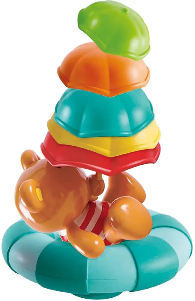Играчка за баня, Hape, Мече Теди с разноцветен чадър
