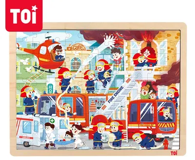 Дървен пъзел, Toi World, Пожар в града, 100 части