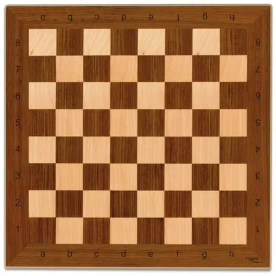 Дървена дъска за шах, 33x33 см