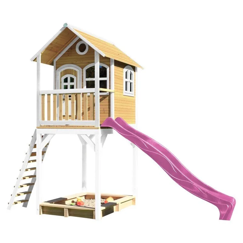Къща за игра Romy, AXI с пясъчник, Purple Slide