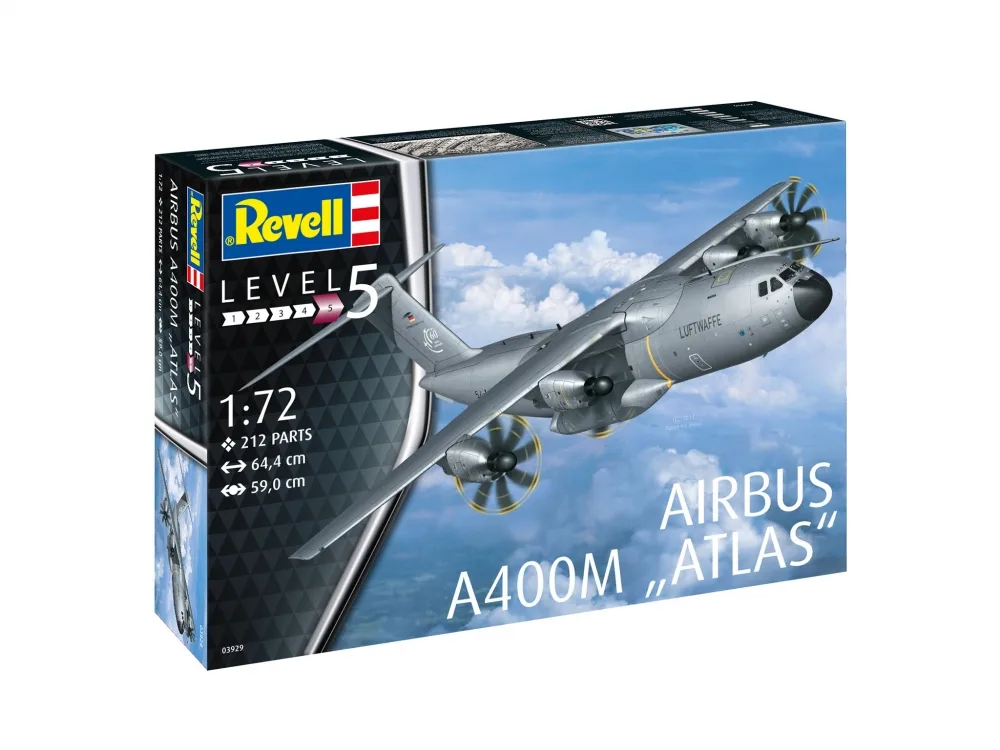 Сглобяем модел, Revell, Самолет Airbus A400M ATLAS, 212 части