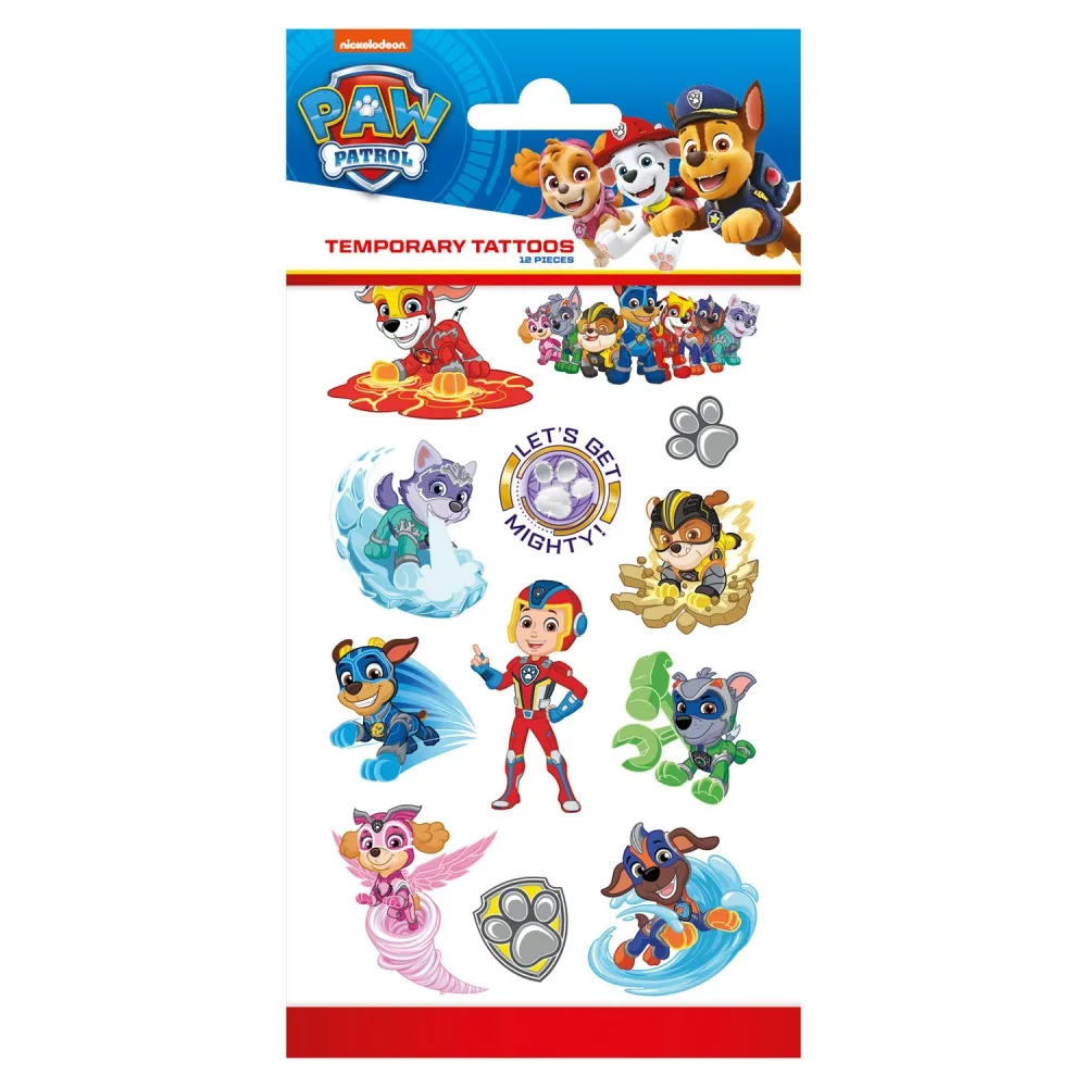 Комплект татуировки, Totum, Paw Patrol, Могъщи кученца, 12 броя